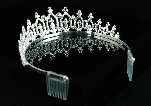 Bridal Wedding Queen Pageant Sparkling Crystal Tiara T1225  