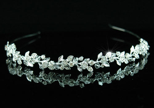 Bridal Flower Crystal Rhinestone Headband Tiara T1314  