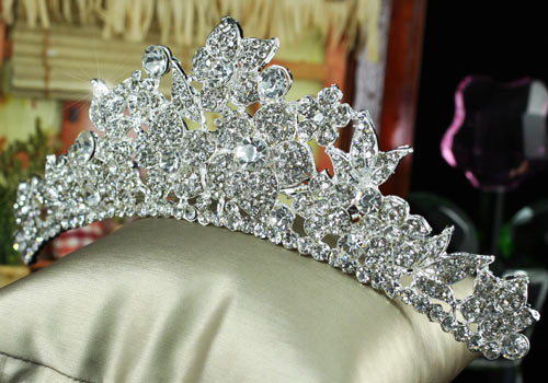 Bridal Wedding Crystal Sparkling Tiara Comb T1354  