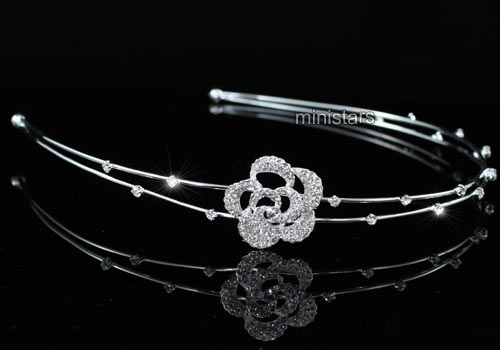 Bridal Bride / Flower Girl Rose Headband Tiara T1447  