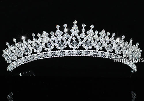 Bridal Pageant Sparkling Tiara use Swarovski Crystal T1543  